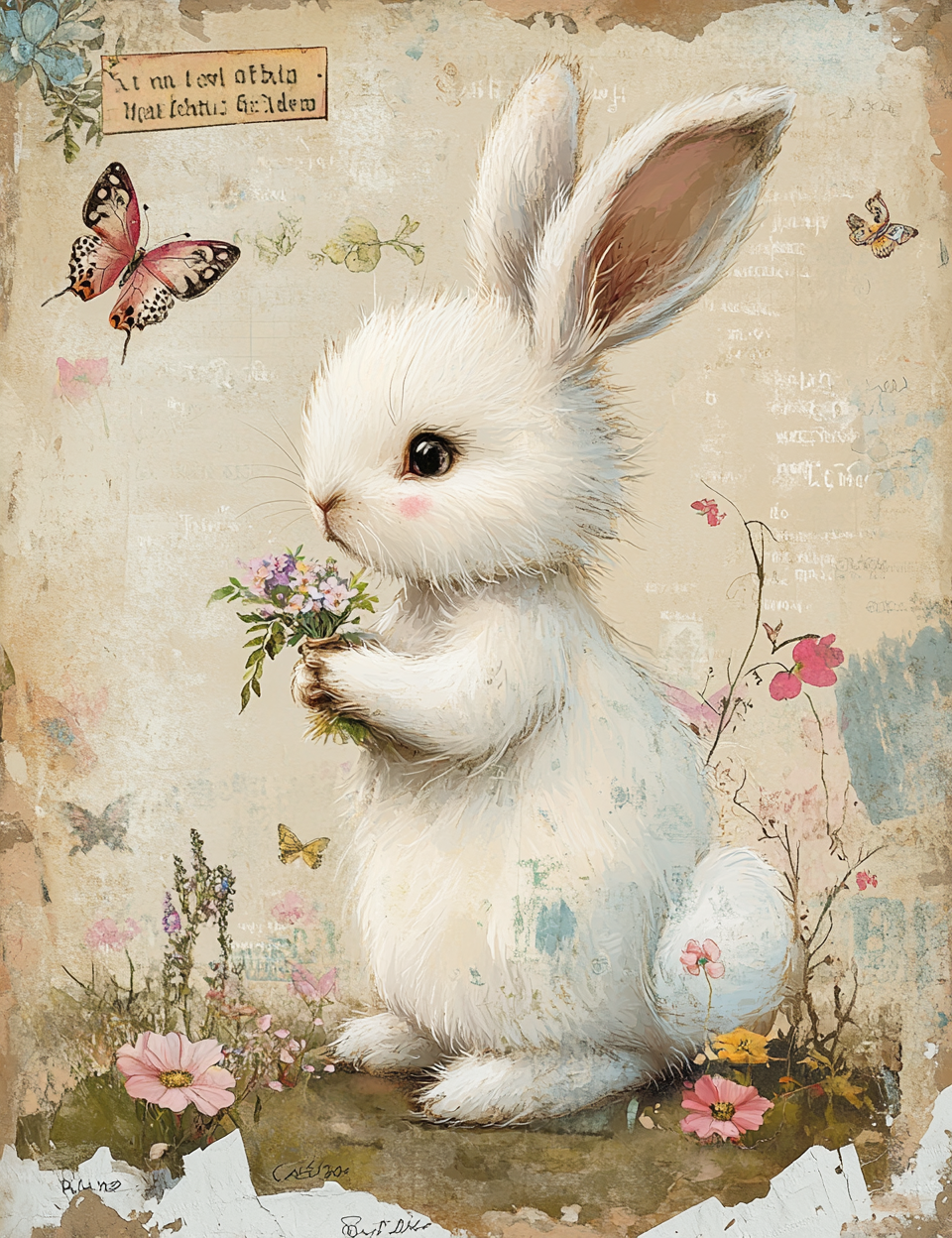 Midjourney Prompts for Fluffy White Animals For Valentines Cards