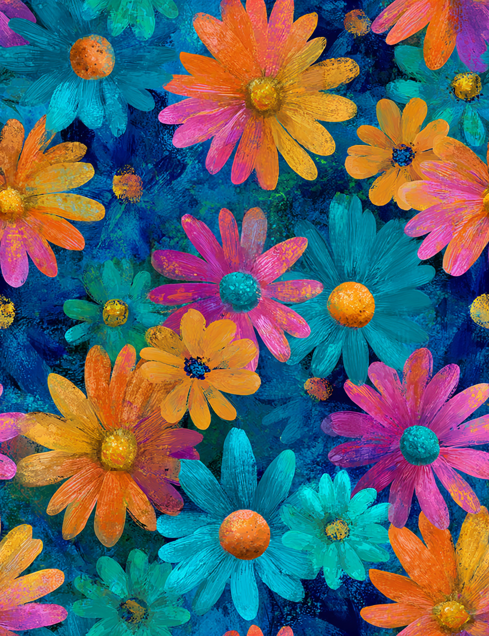 Midjourney V 7 Prompts for Folk Colorful Seamless Patterns