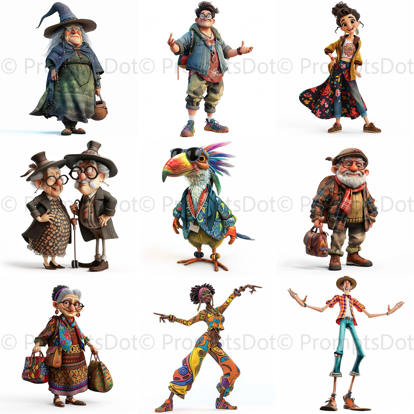 Funny Characters Midjourney Prompt