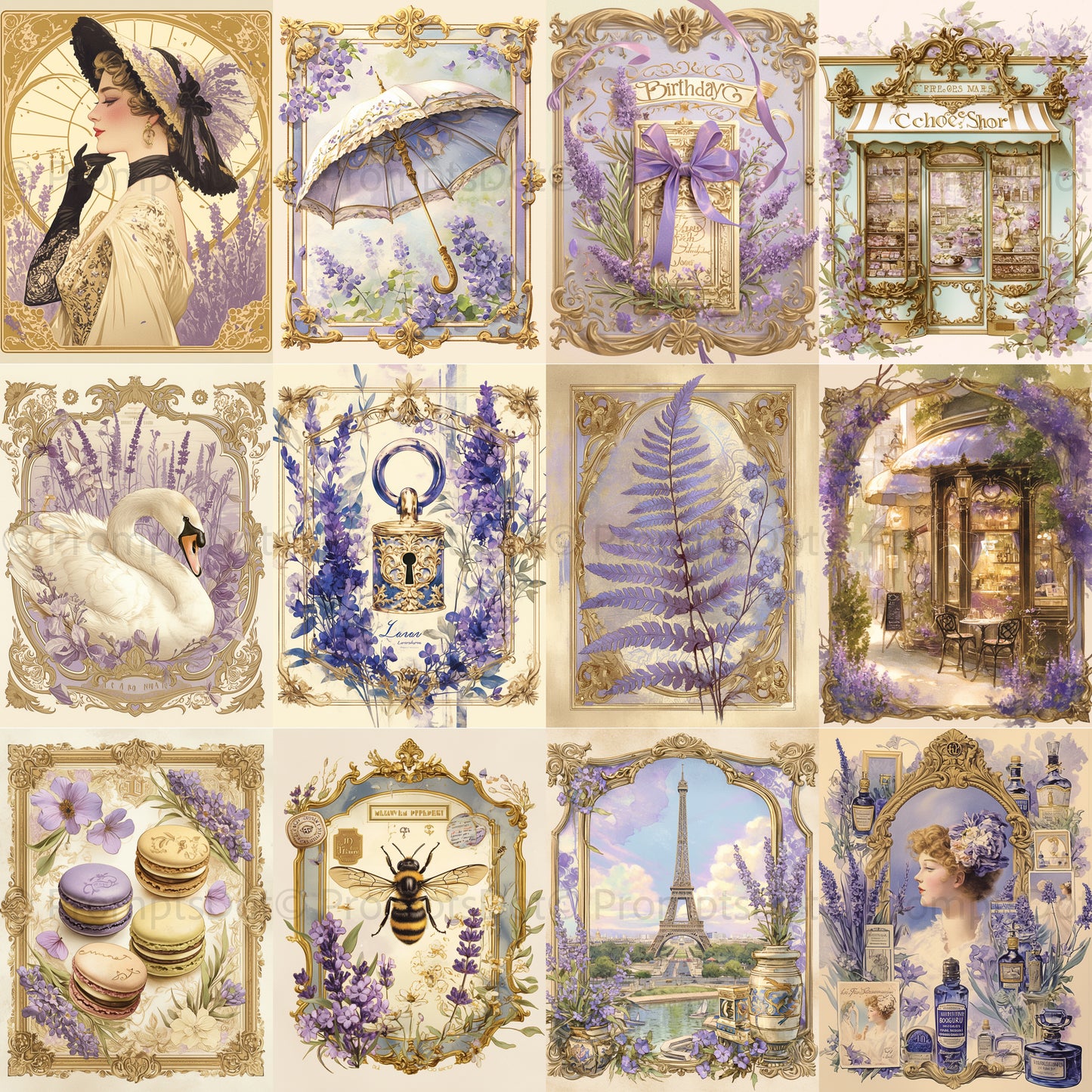 Midjourney Prompts For French Vintage Ephemera Ads
