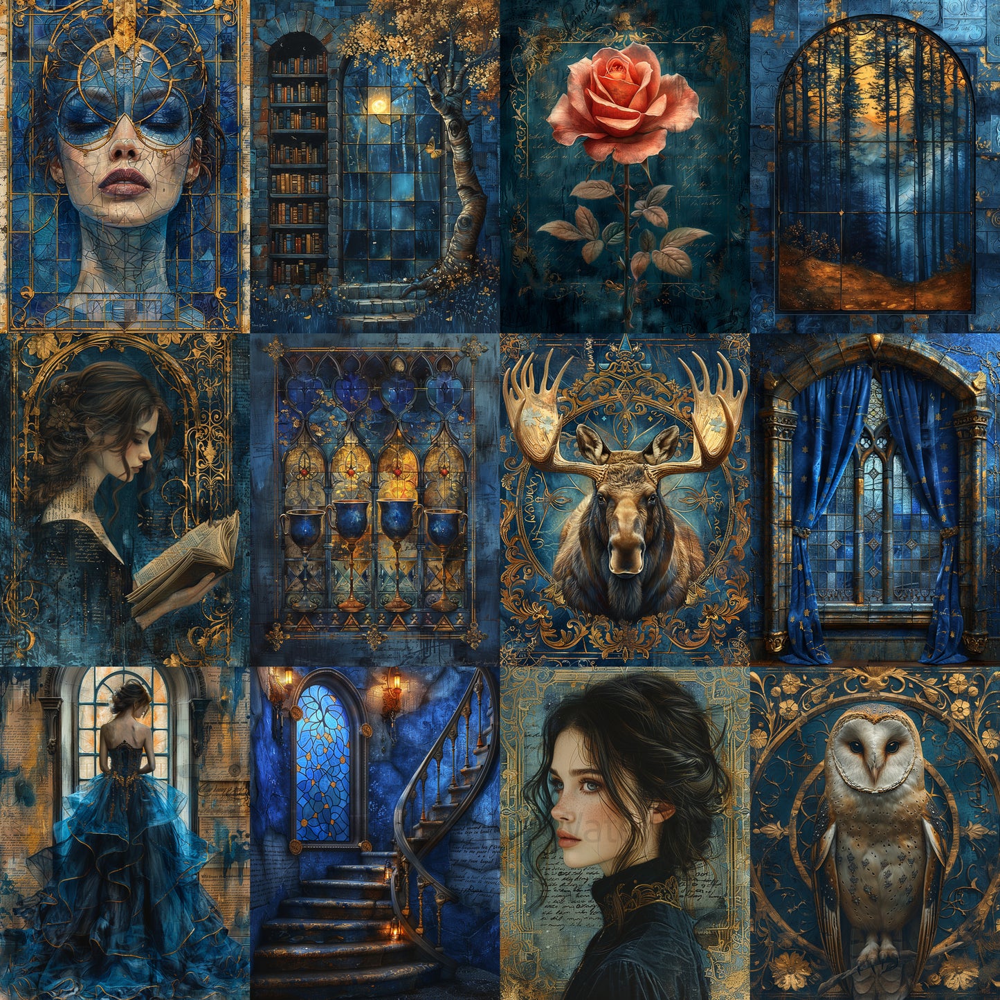 grid of images