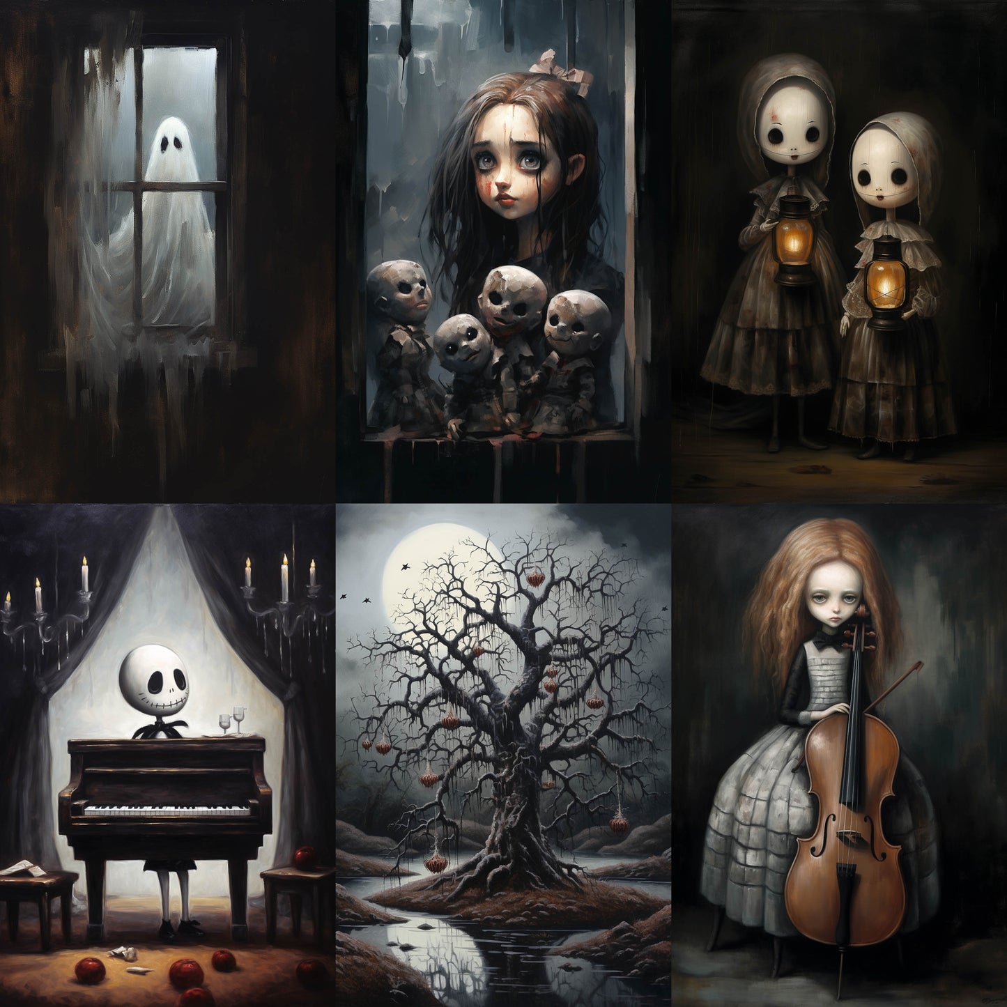 Gothic Posters Dark Academia Art Midjourney Prompt Commercial Use