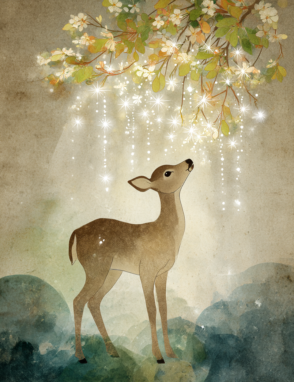 Midjourney V7 Prompts for Green Sparkling Woodland Magic Forest