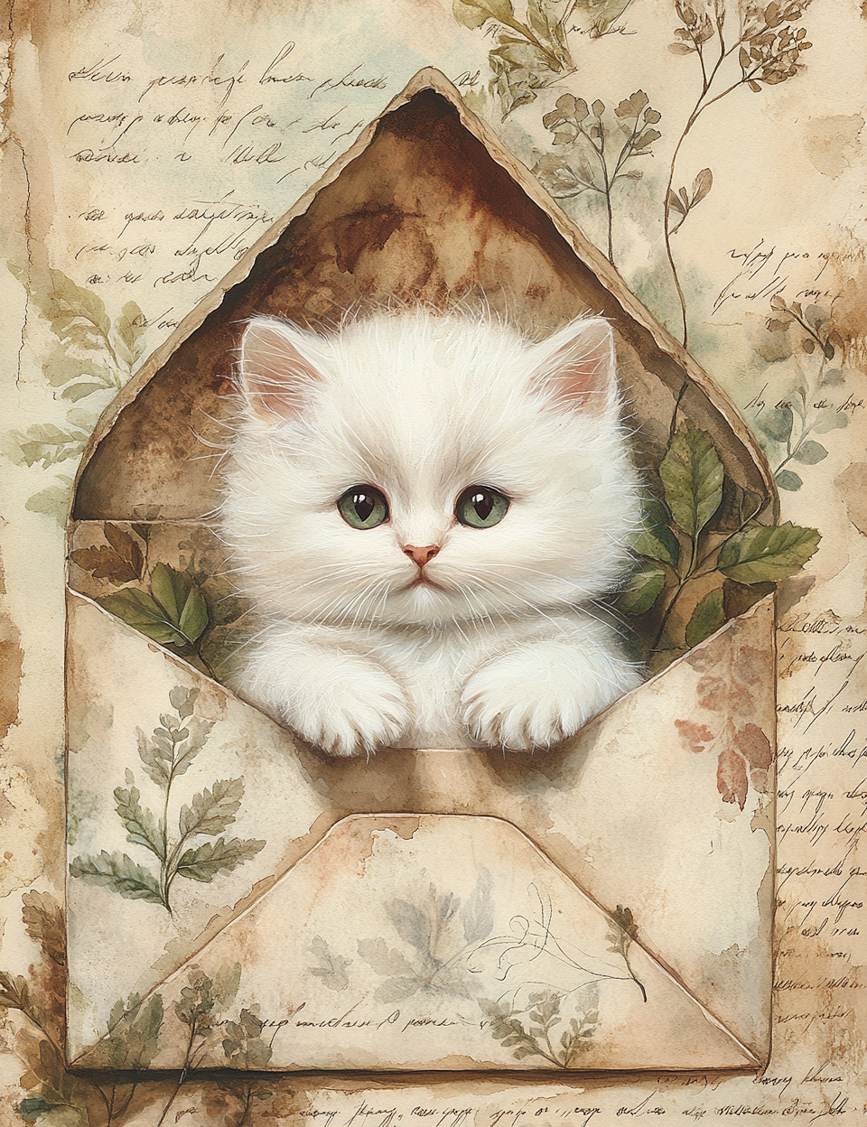 Midjourney Prompts for Greenery Garden Scrapbook Pages
