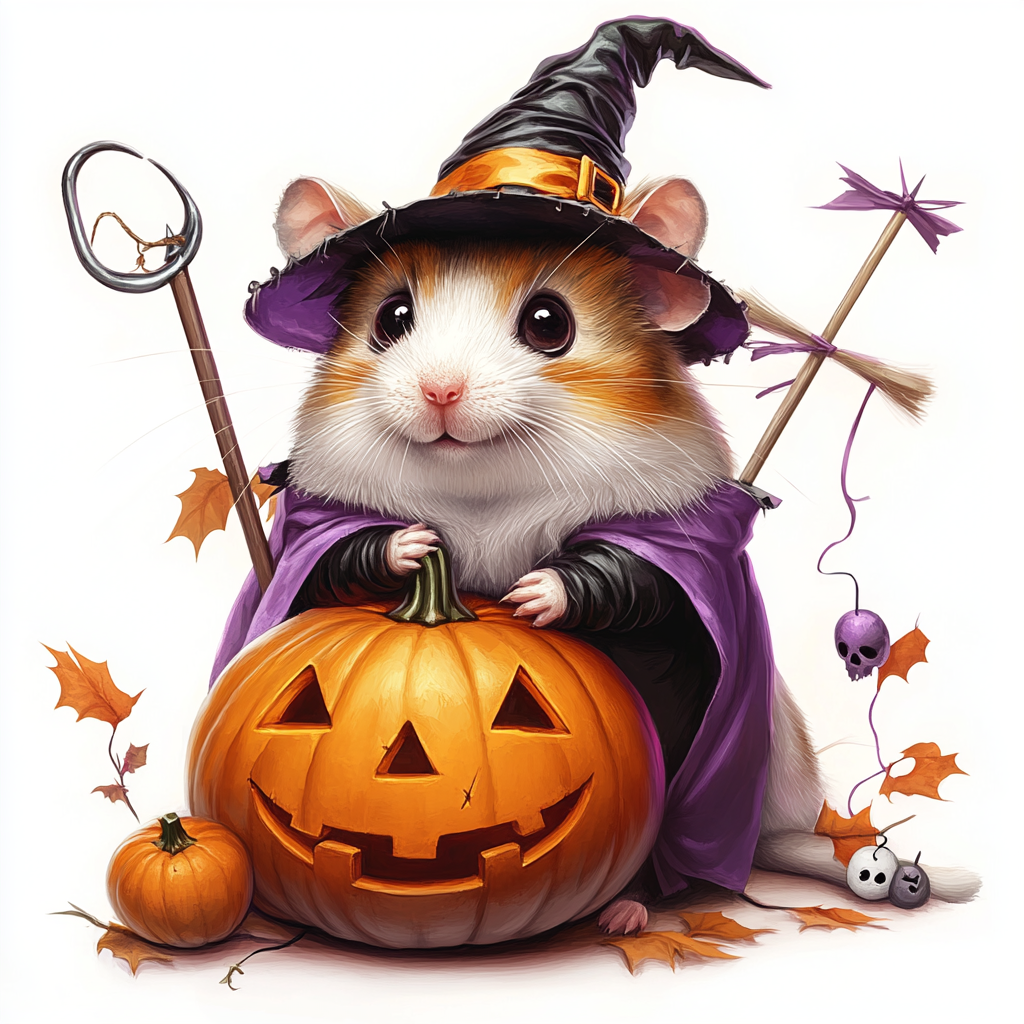 Midjourney Guide PDF For Halloween Real Animals Illustrations