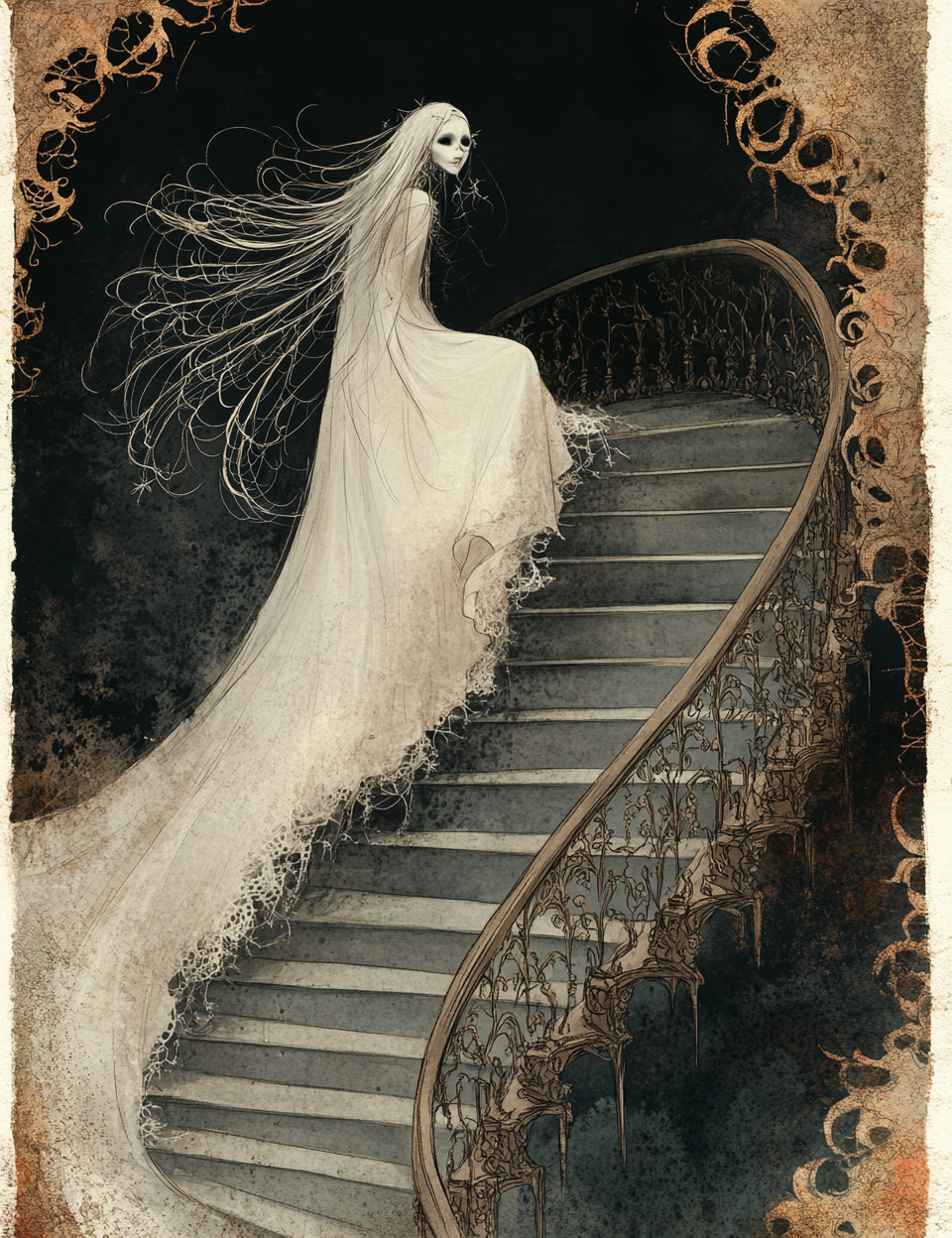 Midjourney Prompts for Haunted hotel Mysterious Corners Pages