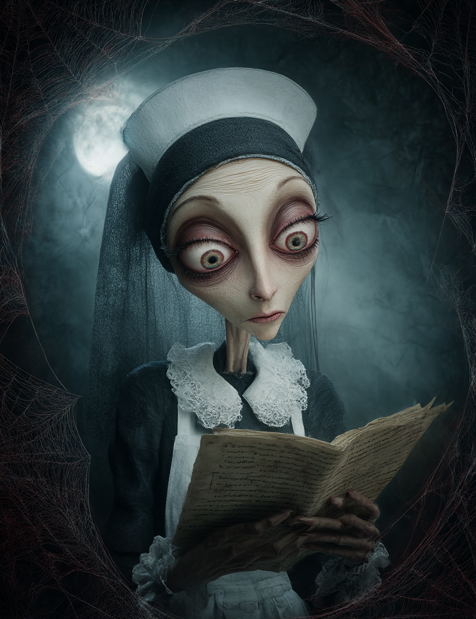 Midjourney V 7 Prompts for Horror Laboratory Junk Journal Kit