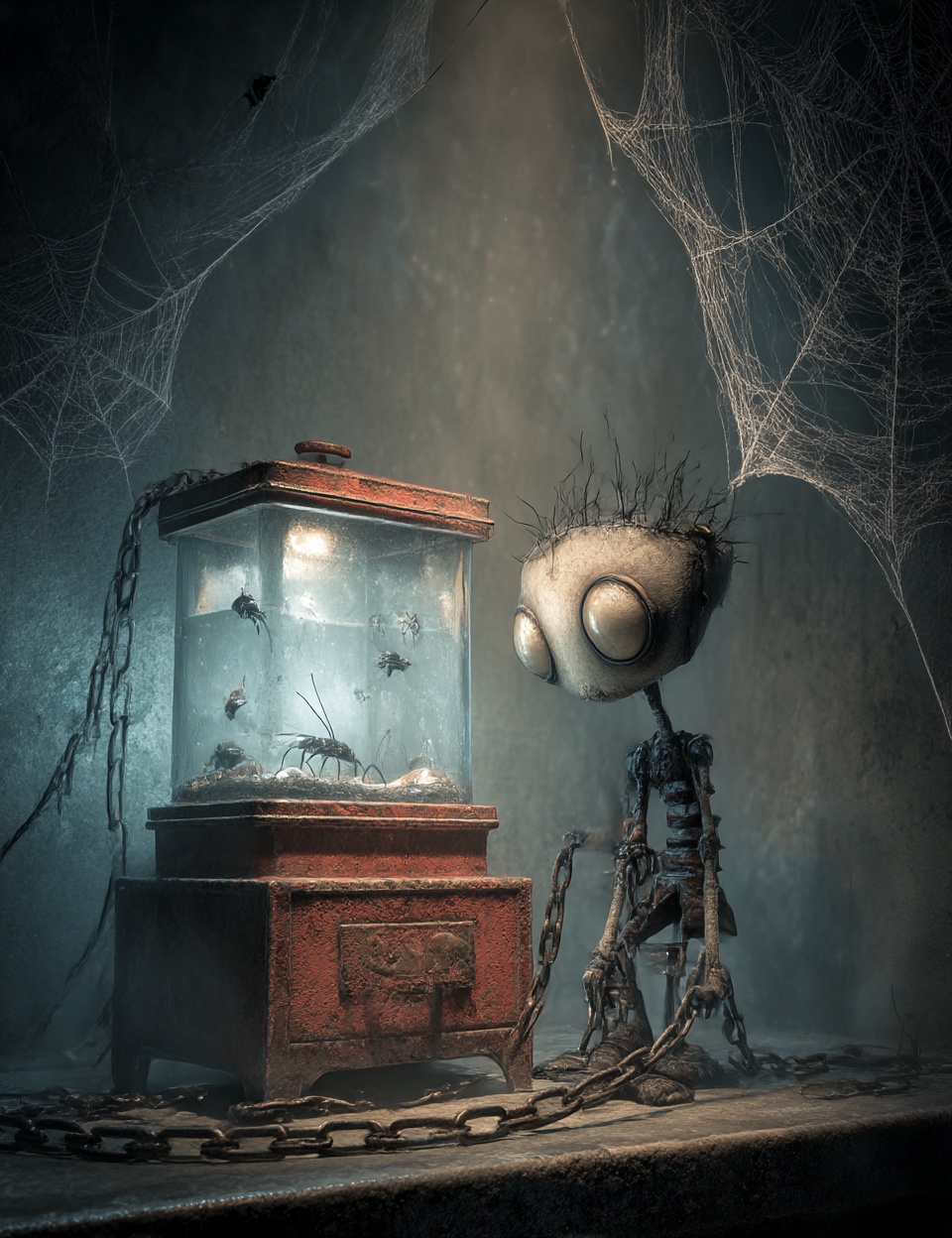 Midjourney V 7 Prompts for Horror Laboratory Junk Journal Kit