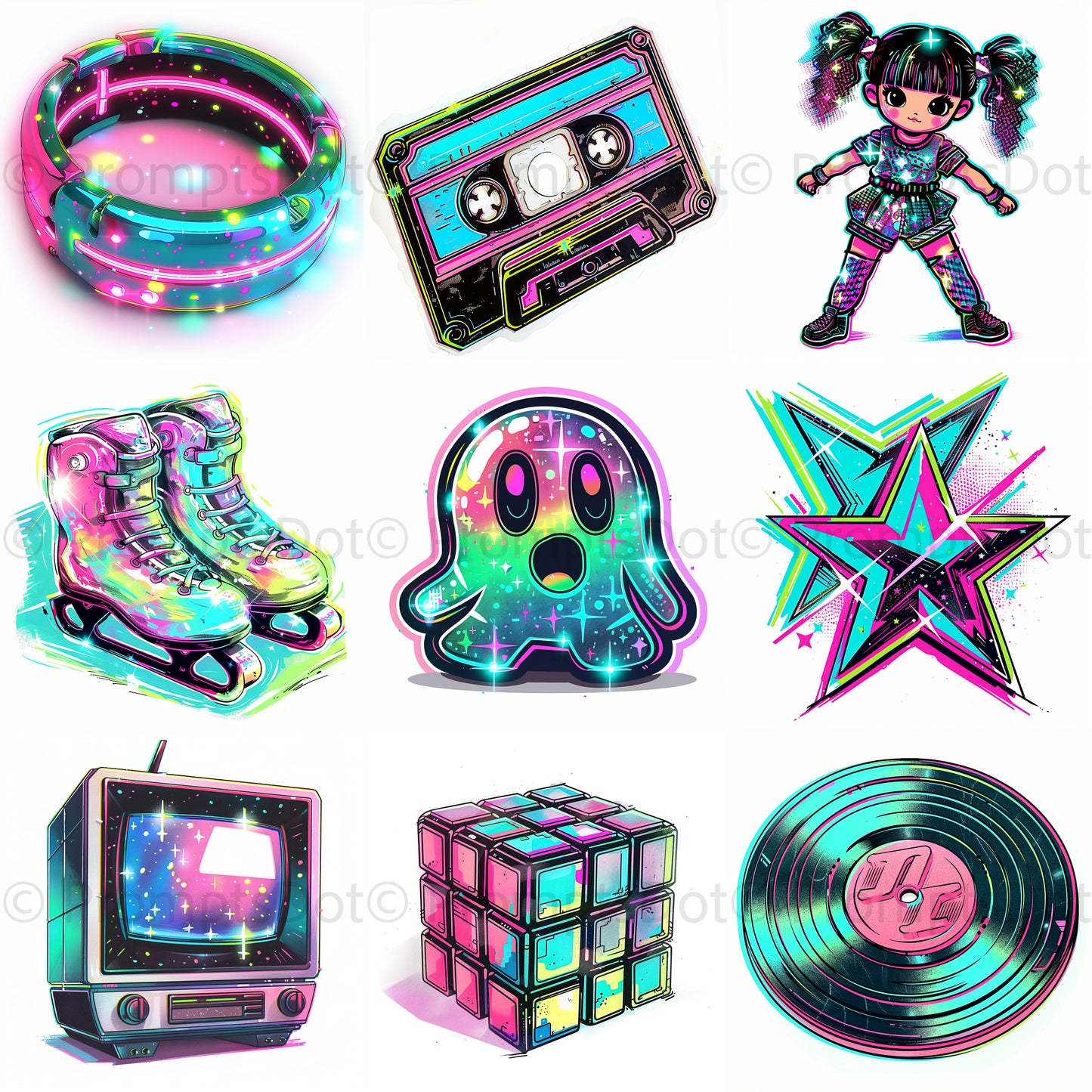 I Love The 80s Clipart