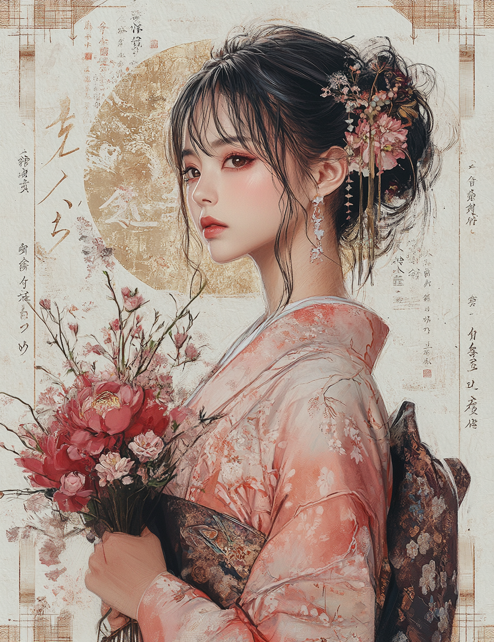 Midjourney Prompts for Japanese Art Style Junk Journals