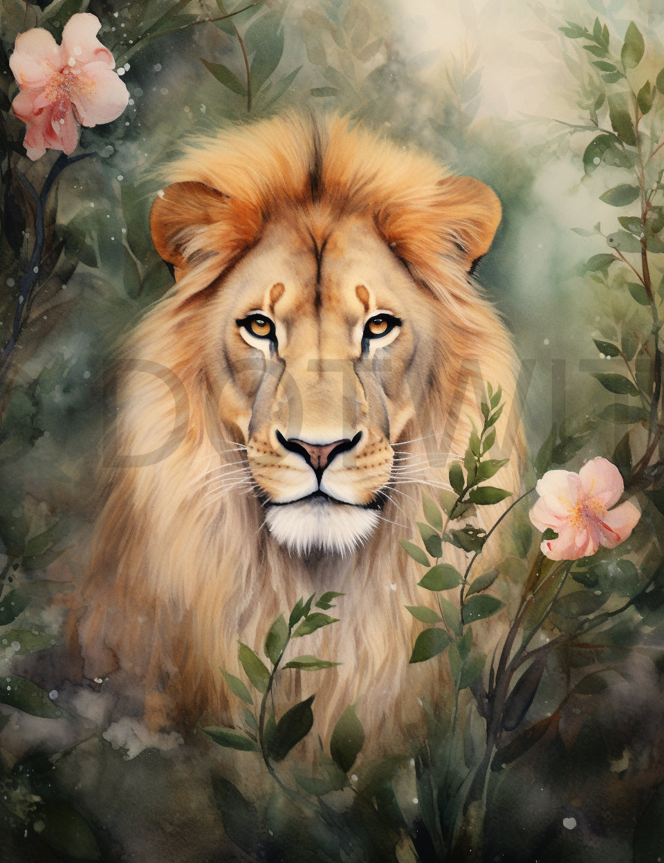 lion junk journal pages