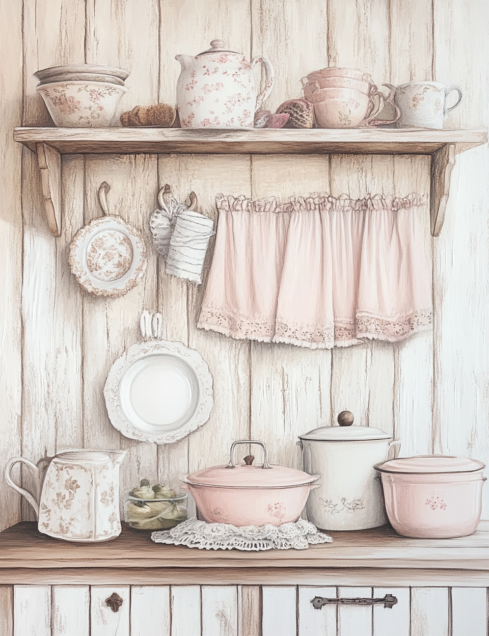 Midjourney Prompts for Junk Journal Ephemera Wood Shabby Look