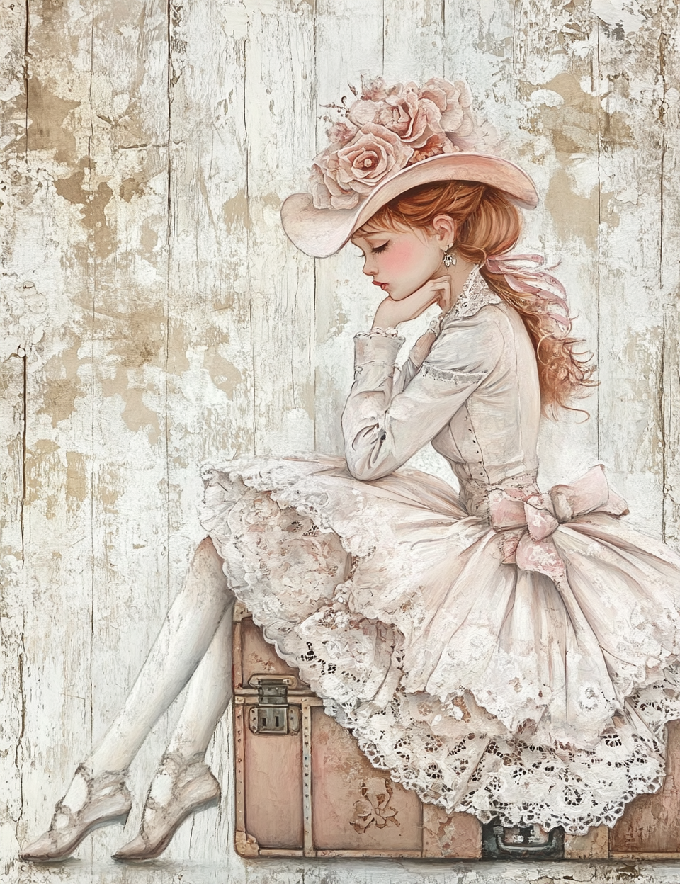 Midjourney Prompts for Junk Journal Ephemera Wood Shabby Look