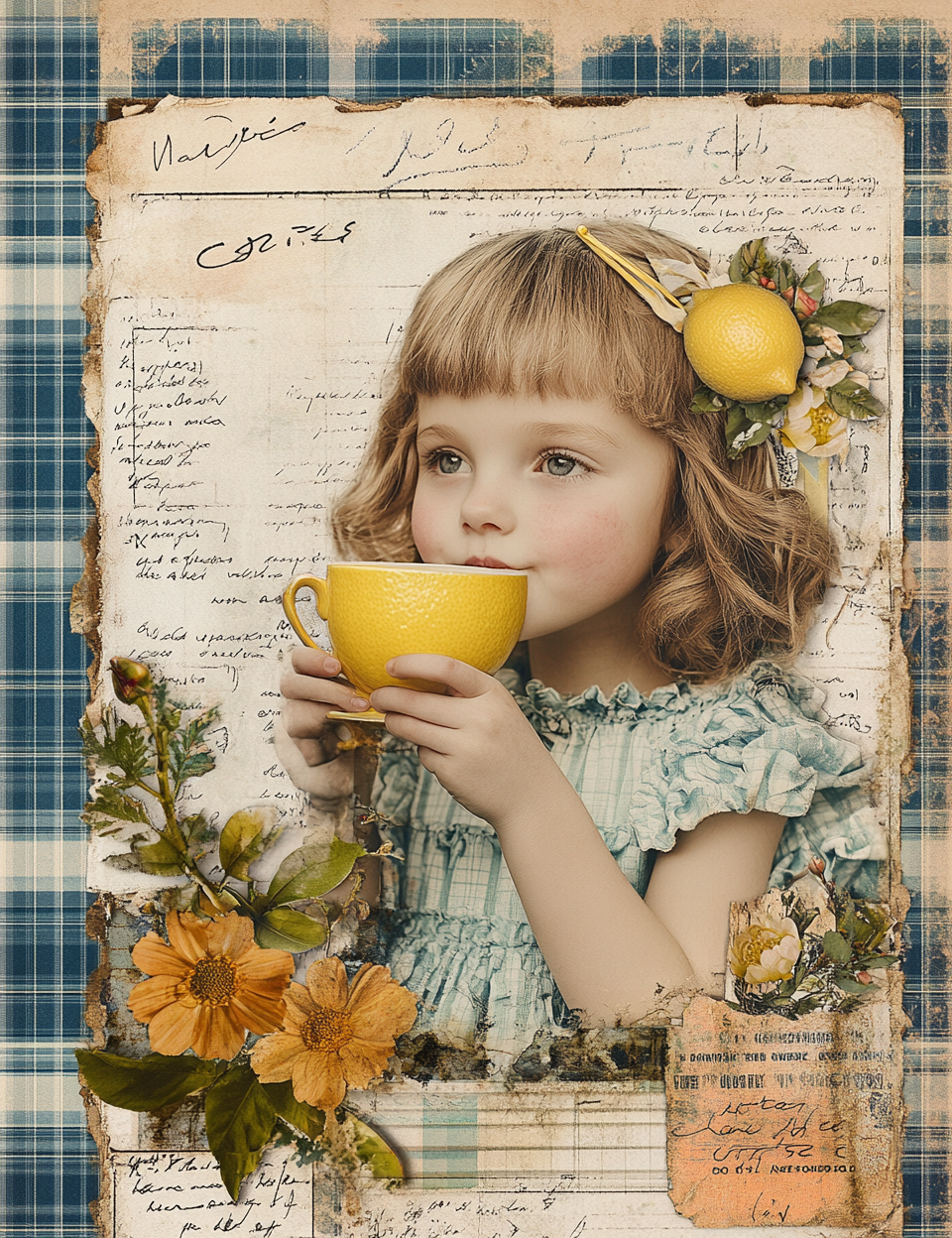 Midjourney Prompts for Lemons Junk Journal Kit Fruits Book