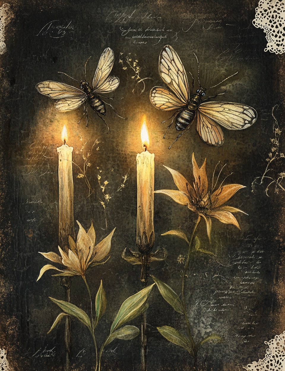 Midjourney Prompts for Library of Curiosities Bugs Dreams