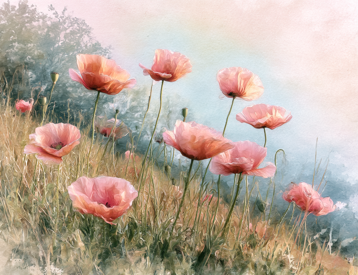 Midjourney V 7 Prompts for Meadow Garden Junk Journal Kit