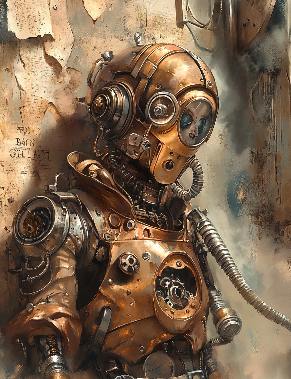 Midjourney V6 Prompts for Mechanical Grunge Lab Steampunk
