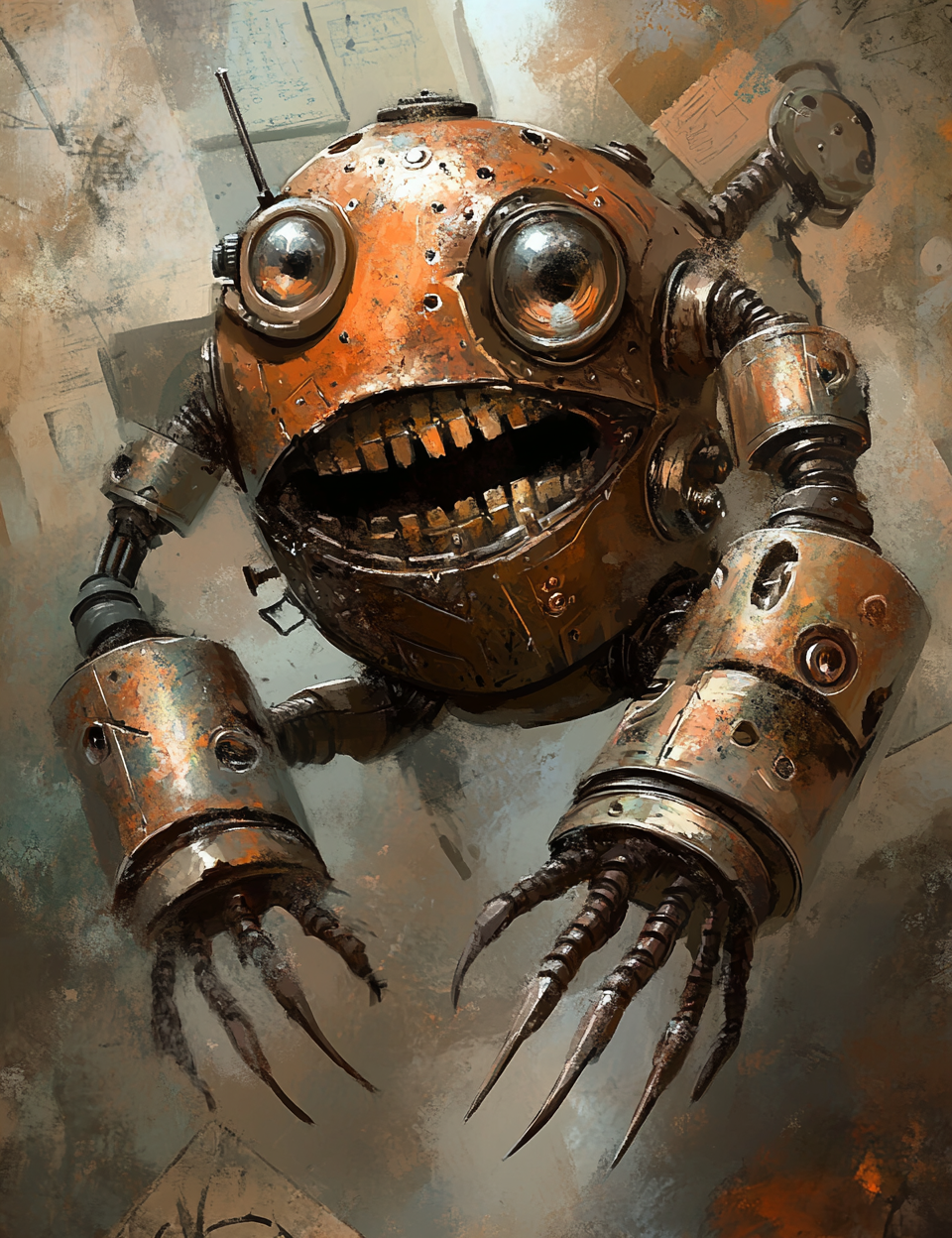 Midjourney V6 Prompts for Mechanical Grunge Lab Steampunk