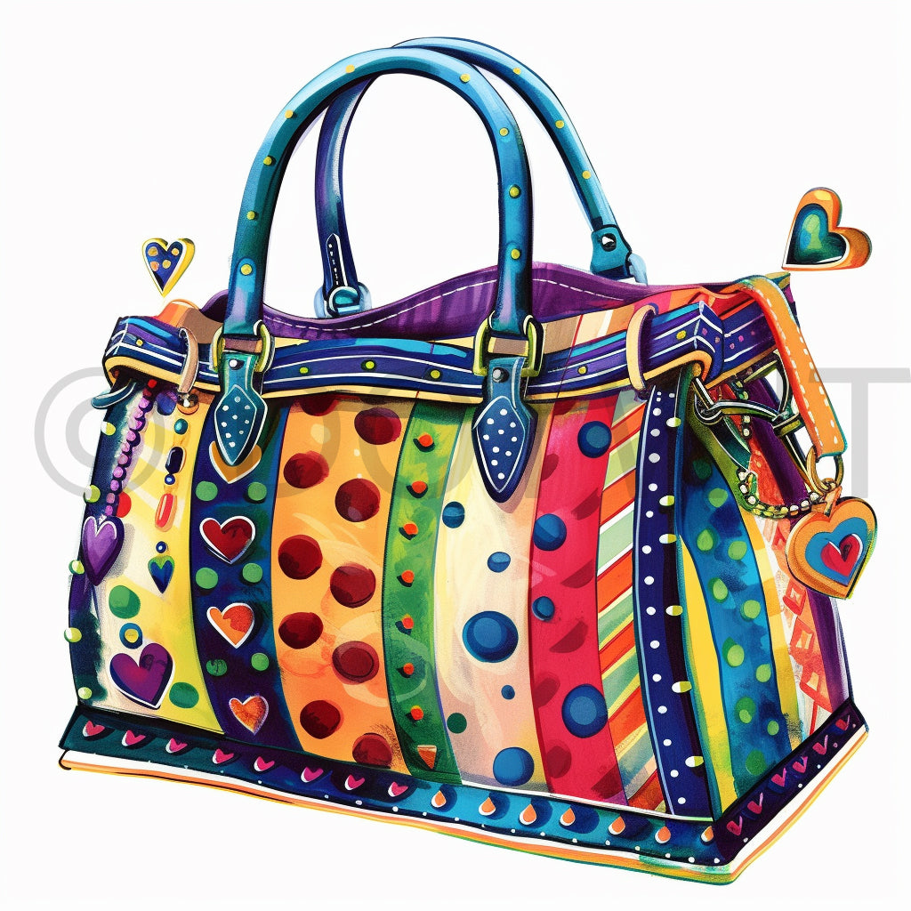 sassy grandma bag clipart