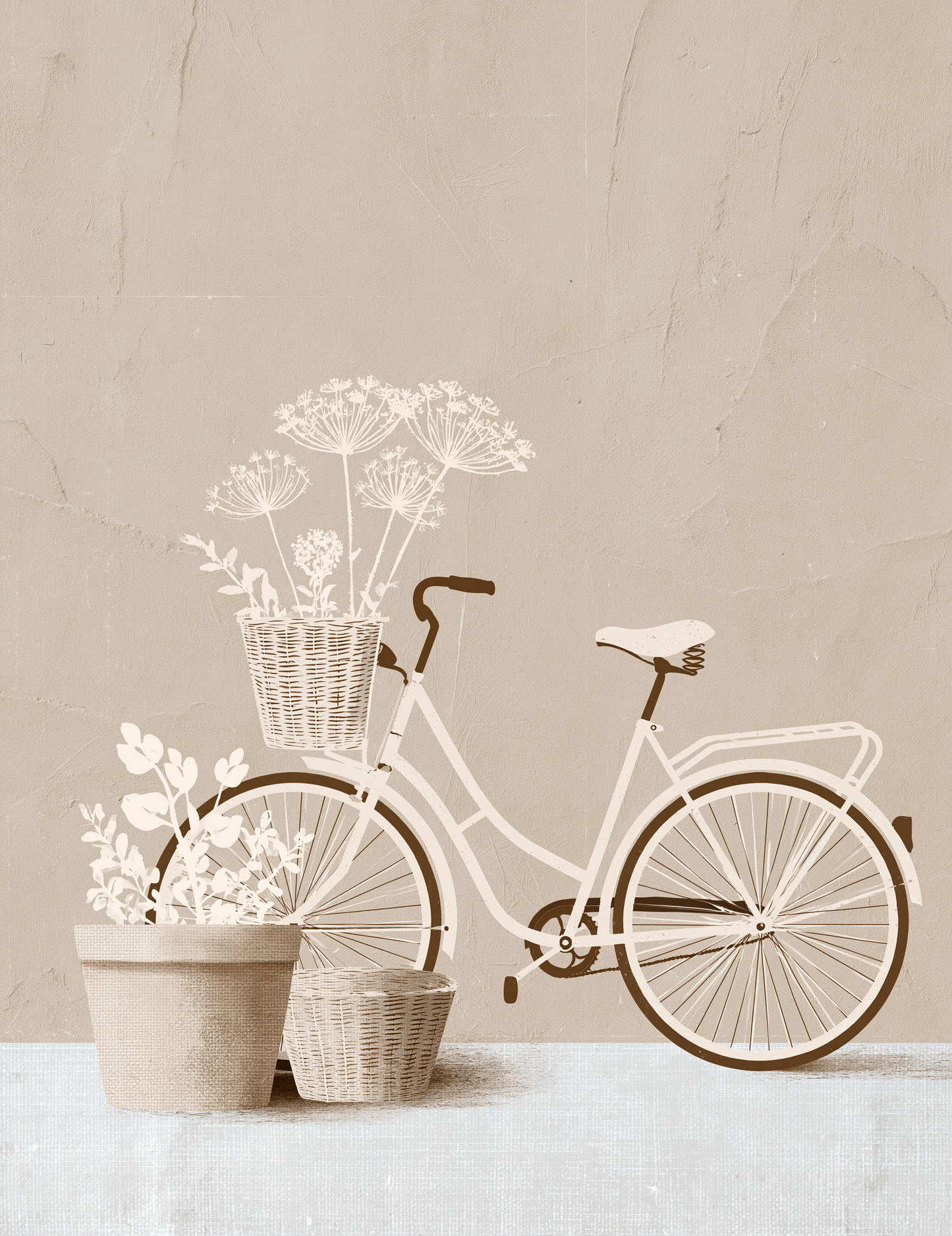 Midjourney V 8.1 Prompts for Minimalist Shabby Chic Garden Pages