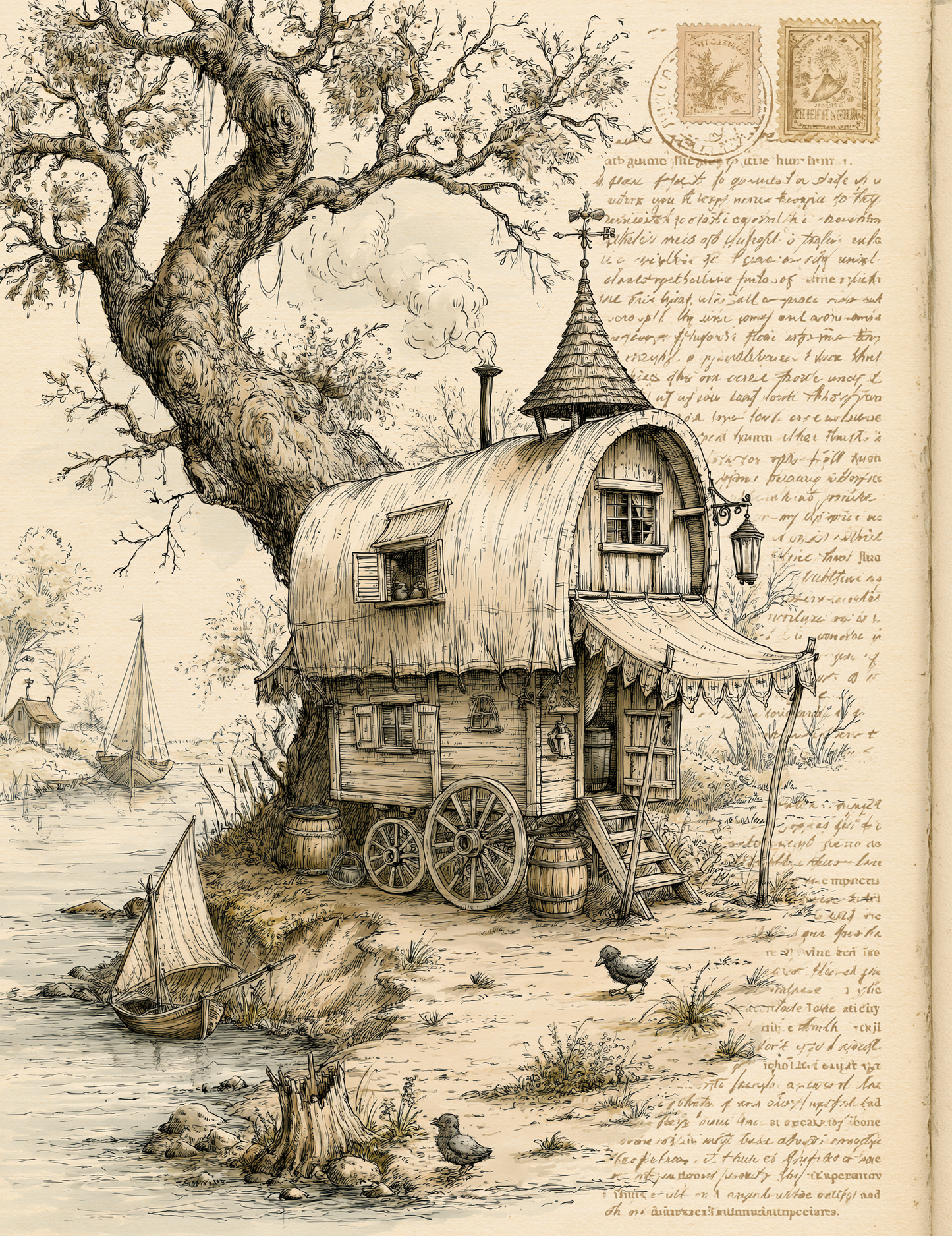 Midjourney V 8.1 Prompts for Mississippi River Boy Inspired Pages