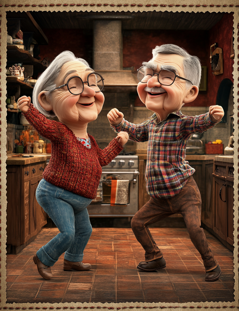 Midjourney Prompts for Modern Family Cute Caricature Illustrations