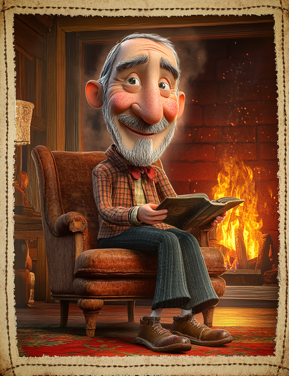 Midjourney Prompts for Modern Family Cute Caricature Illustrations