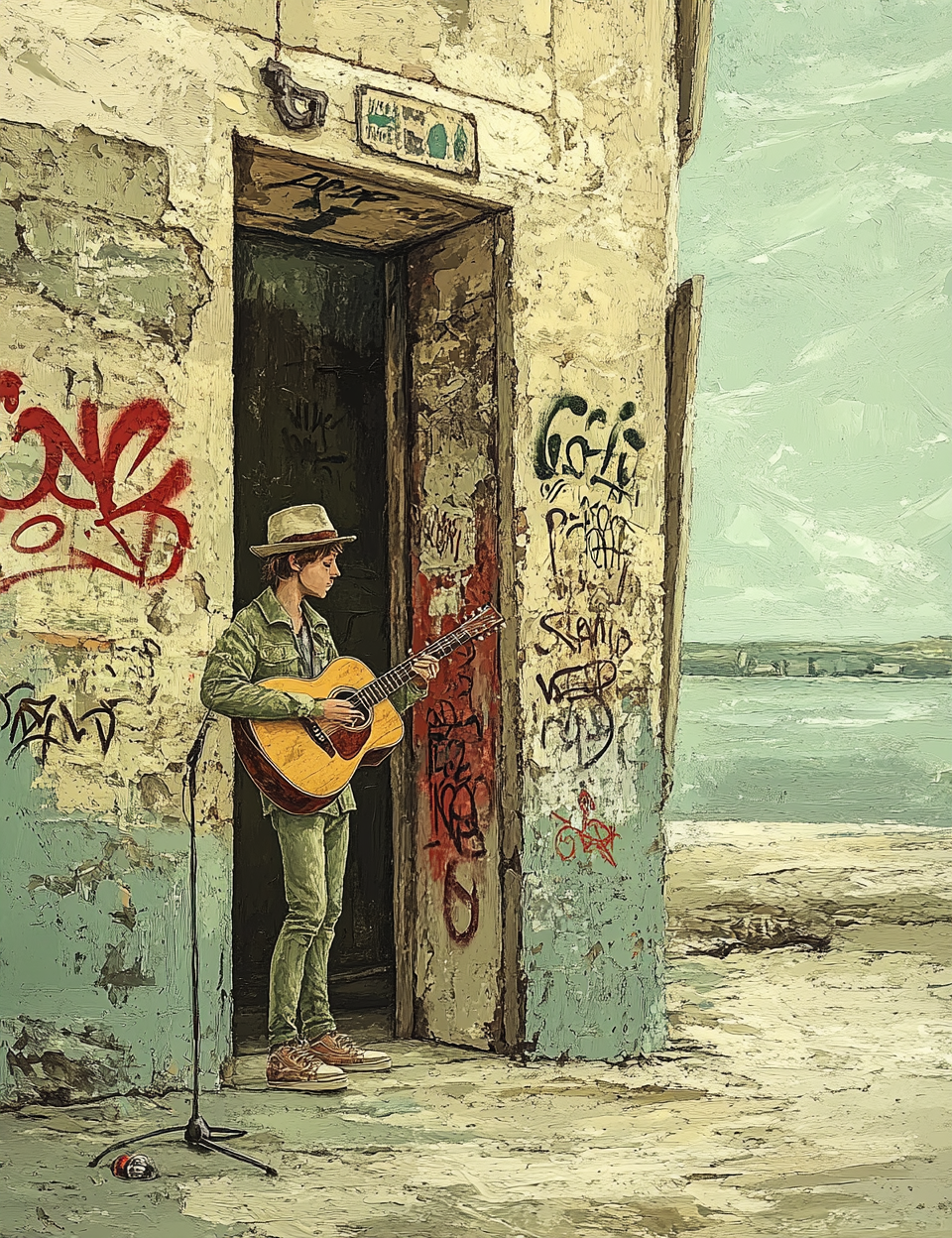 Midjourney V 6.1 Prompts for Modern Street Art Illustrations