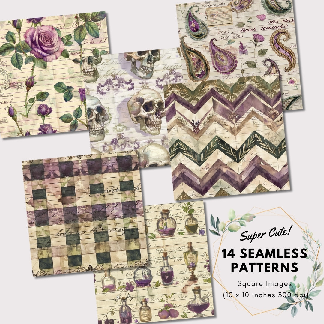 Mystic Garden Junk Journal Kit