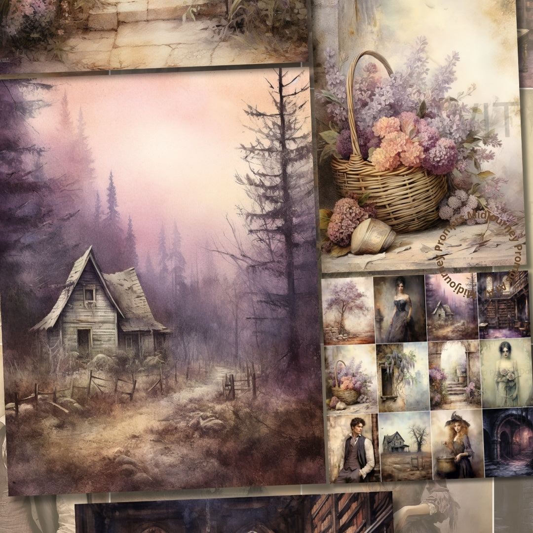 Midjourney Prompts For Mystic Gothic Garden Junk Journal