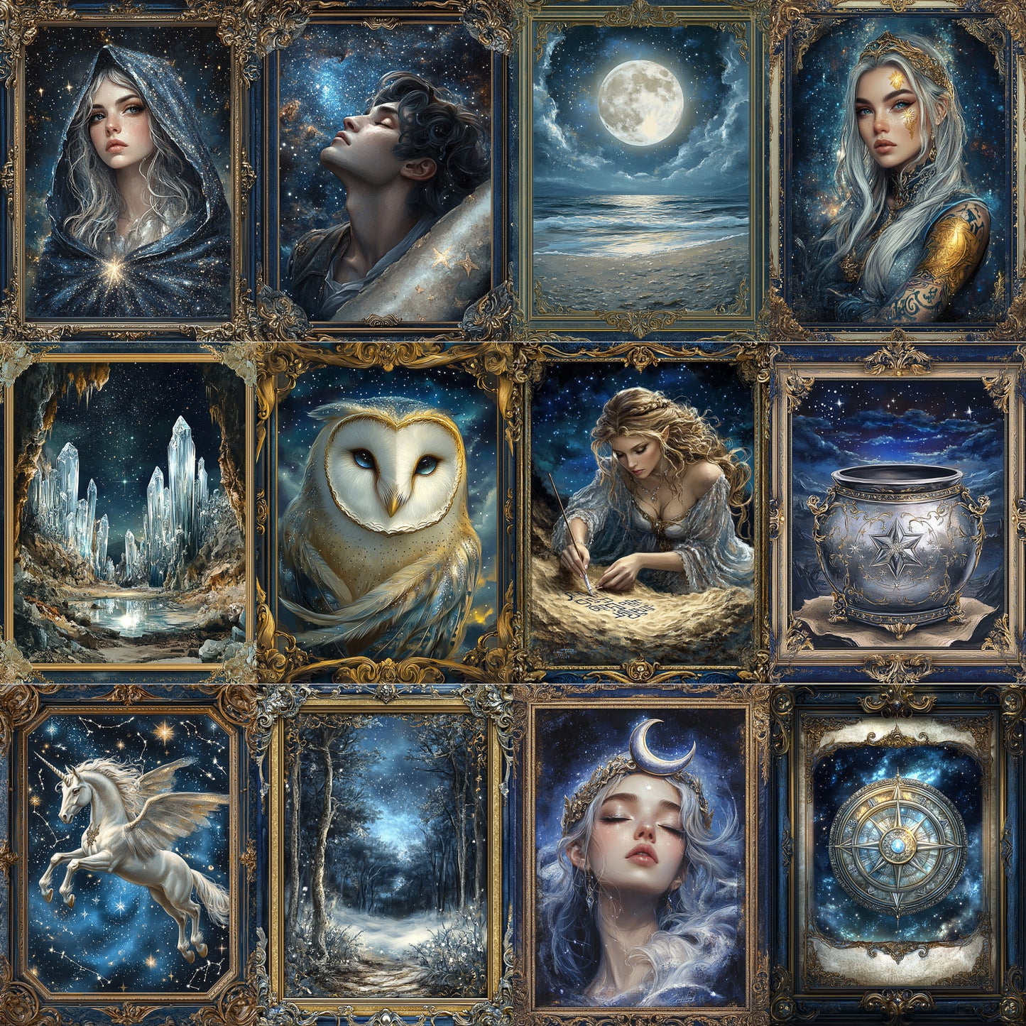 Midjourney Prompts for Celestial Witch Junk Journals