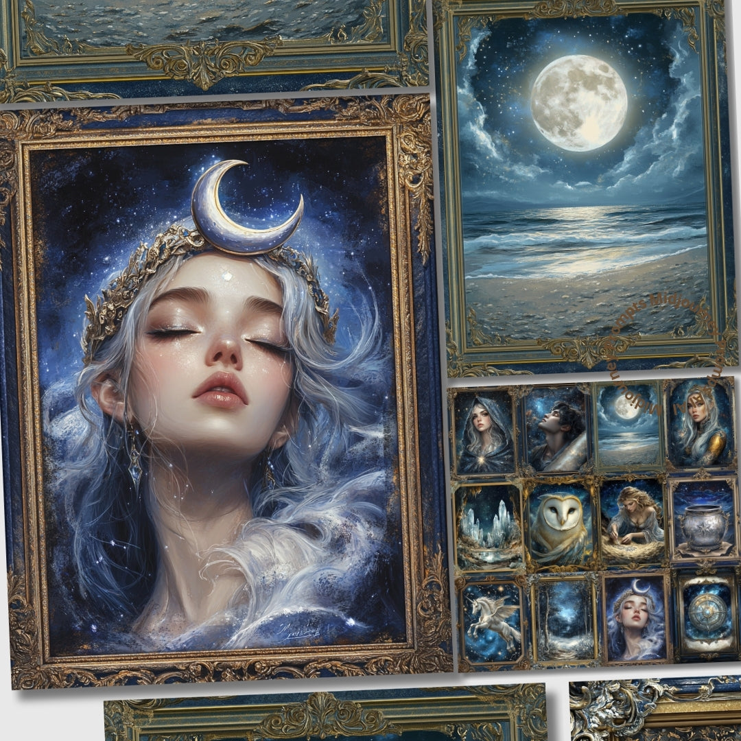 Midjourney Prompts for Celestial Witch Junk Journals