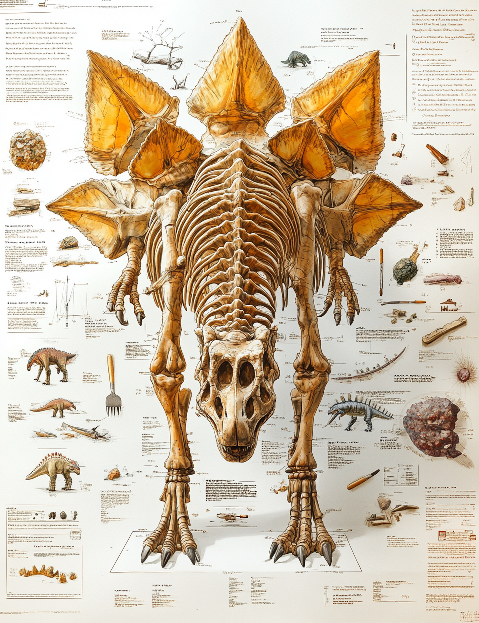 Midjourney Prompts for Paleontologist Kit and Dinosaur Pages