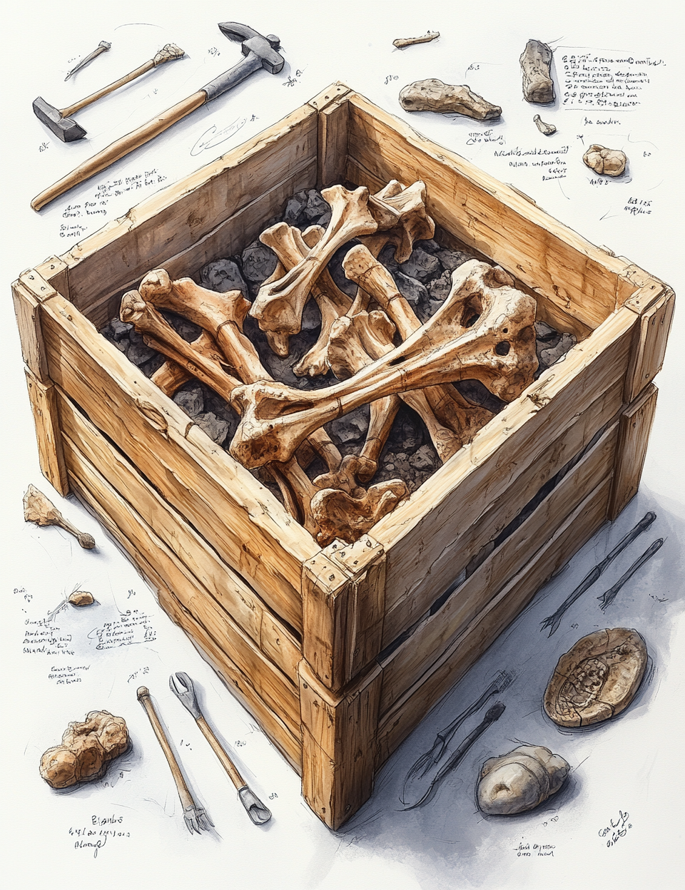 Midjourney Prompts for Paleontologist Kit and Dinosaur Pages