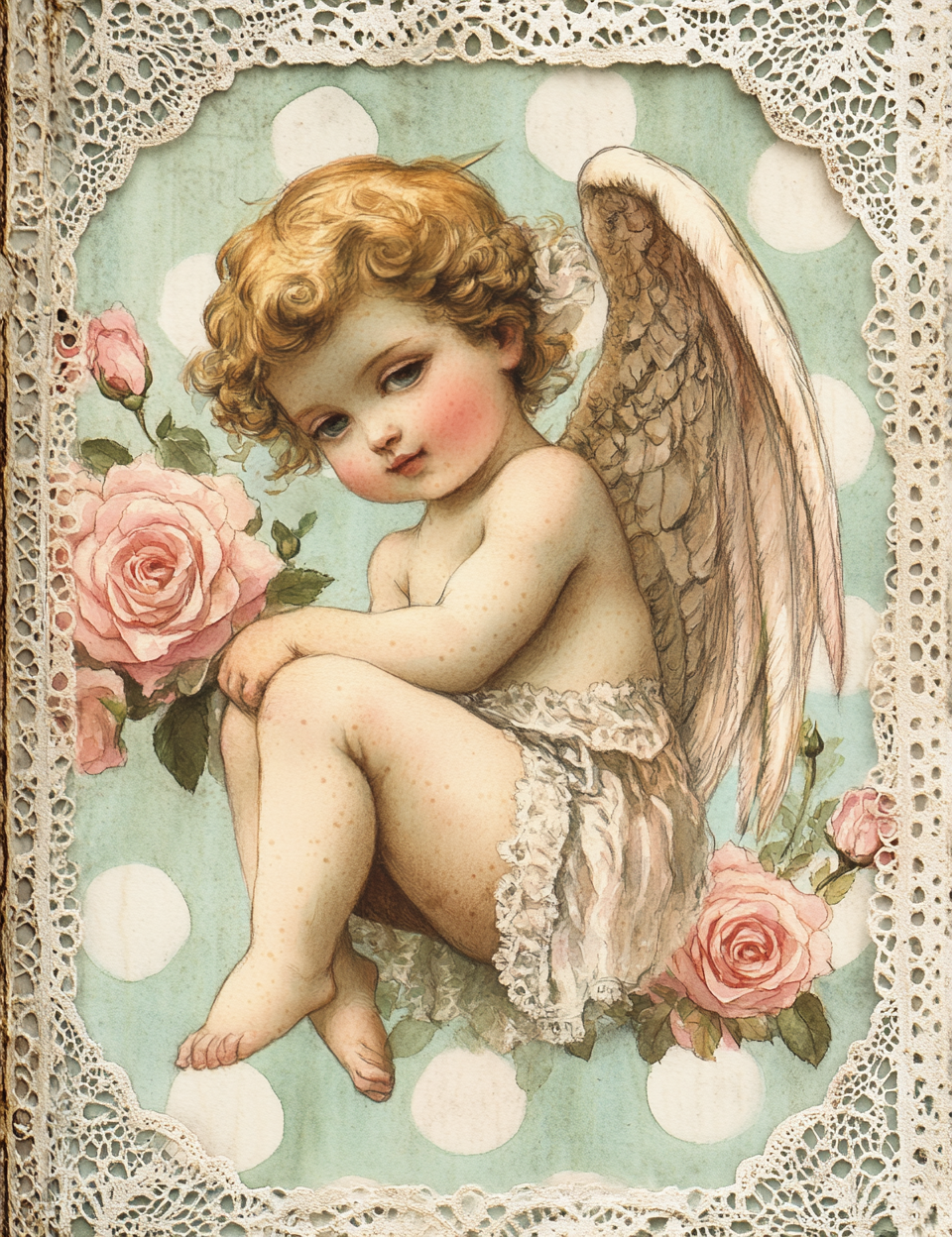 Midjourney Prompts for Polka Dots Chic Coquette Vintage Pages