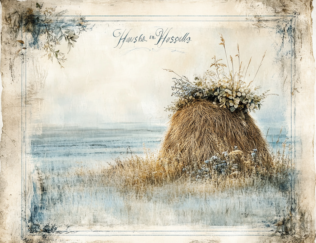 Midjourney Prompts for Printable Spring Farmhouse Ephemera
