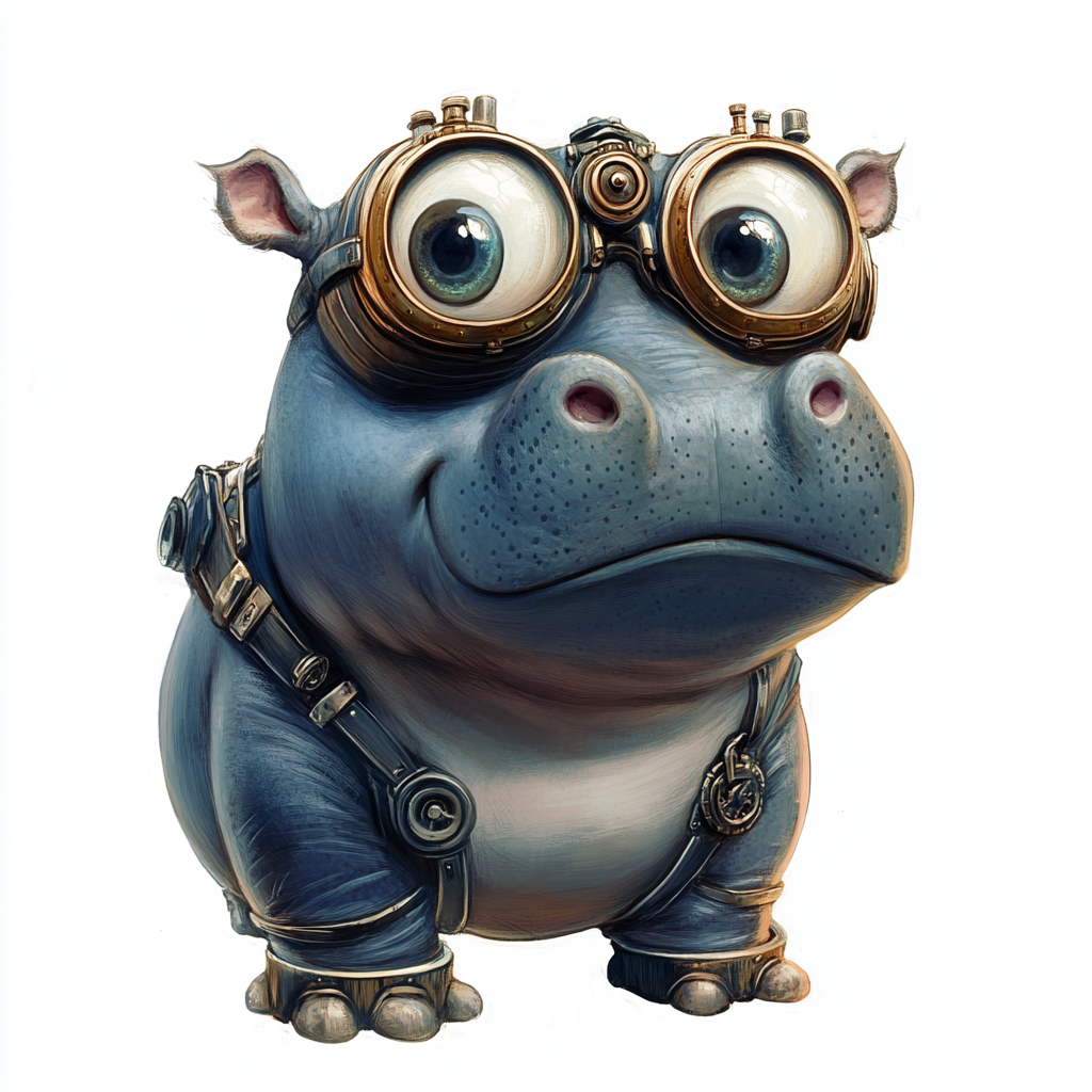 Midjourney Prompts for Quirky Steampunk Animals for Nursery