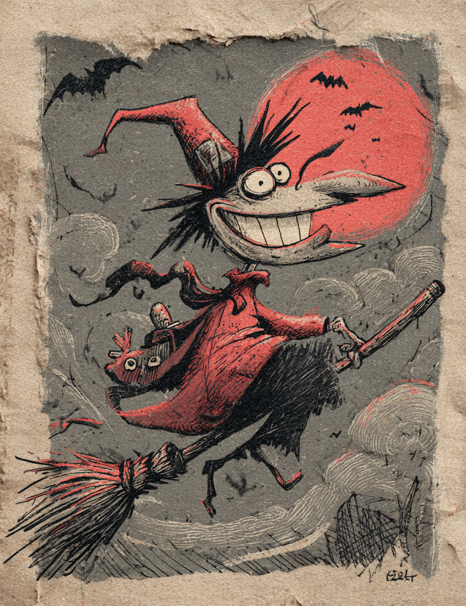 Midjourney V 7 Prompts for Red Halloween Spooky Monsters