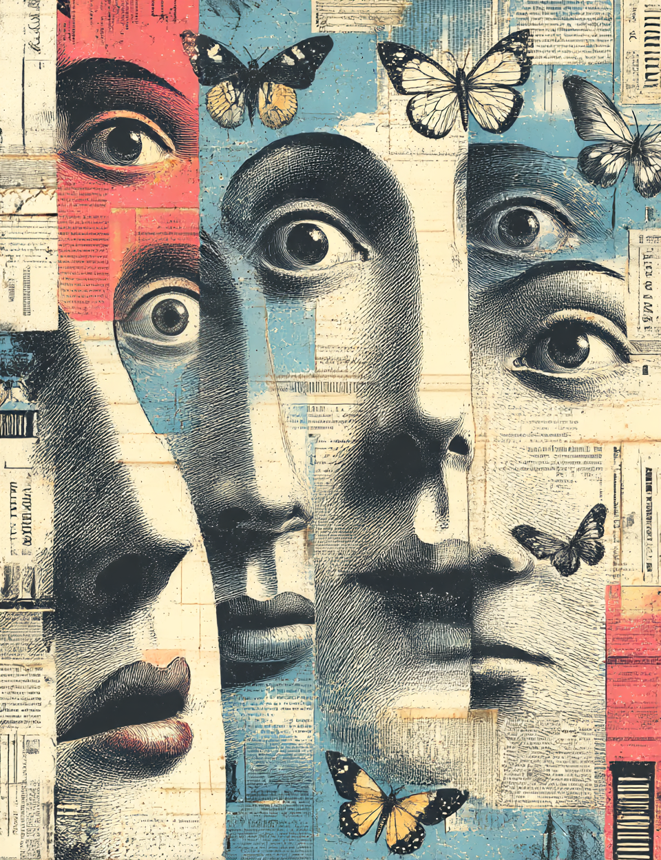 Midjourney V7 Prompts for Retro Collage Surrealist Junk Journals