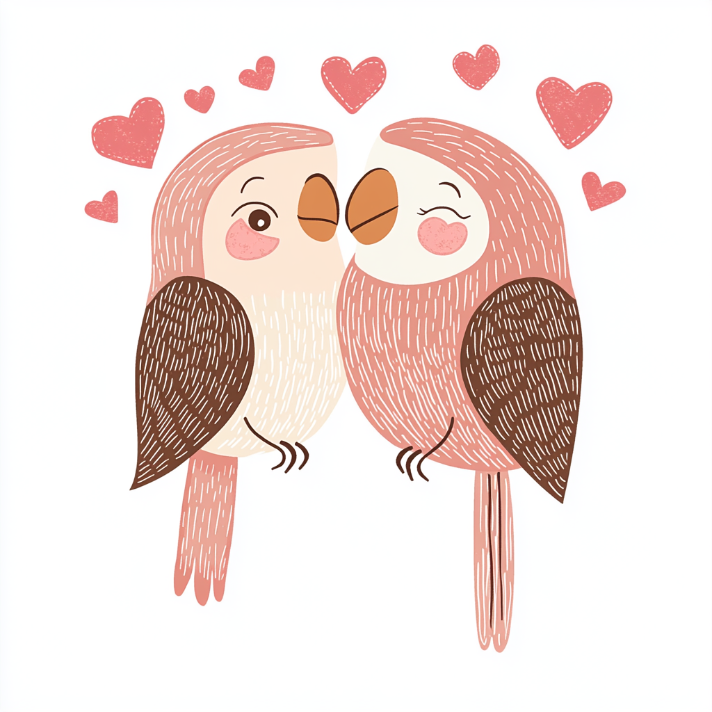Midjourney Prompts for Groovy Retro Valentines Day Clipart