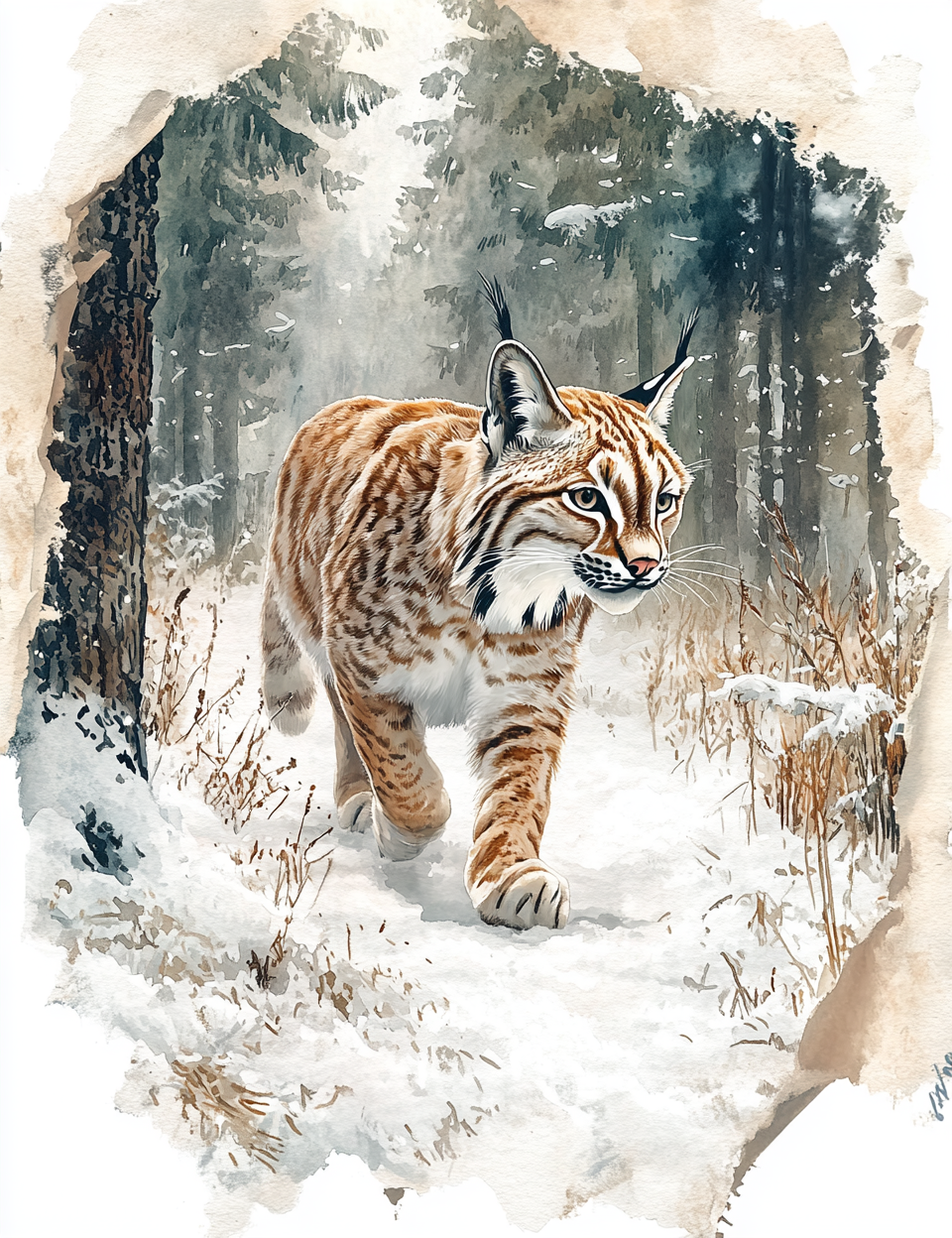 Midjourney Prompts for Rustic Cozy Winter Scenes Illustrations