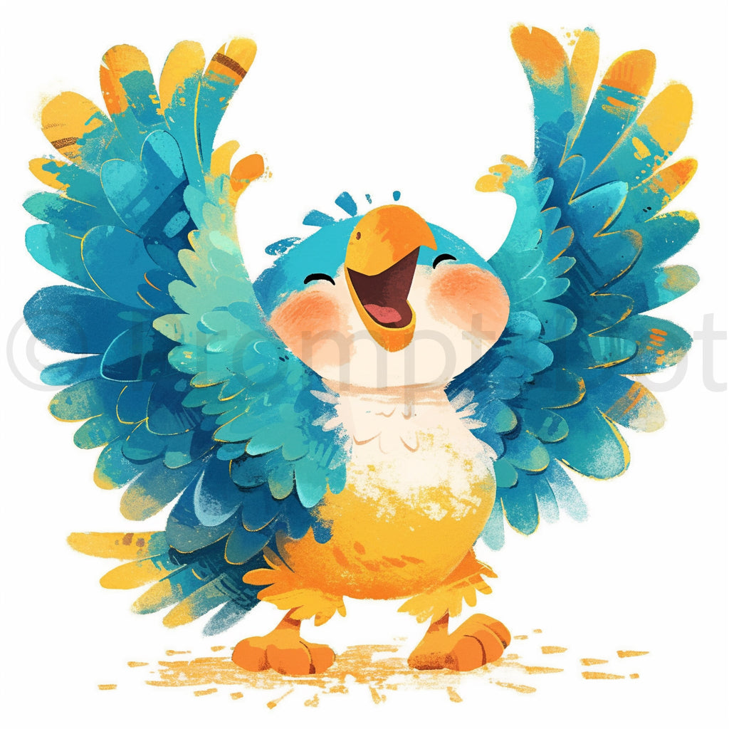 cute bird clipart Nursery Watercolor