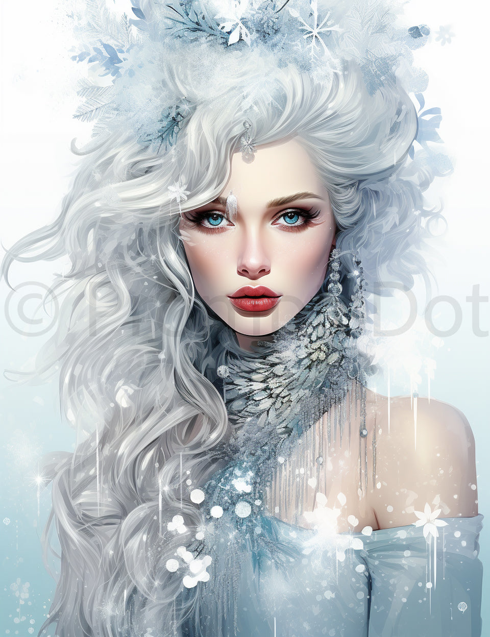 snow queen kingdom Snow Winter Junk Journals Papers
