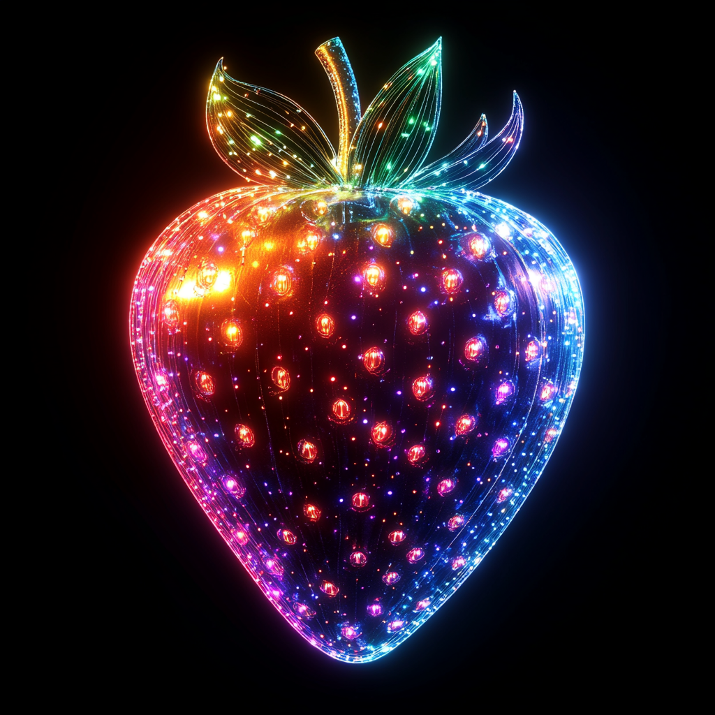 strawberry Midjourney Guide PDF For Star Rainbow Sparkling T-Shirts