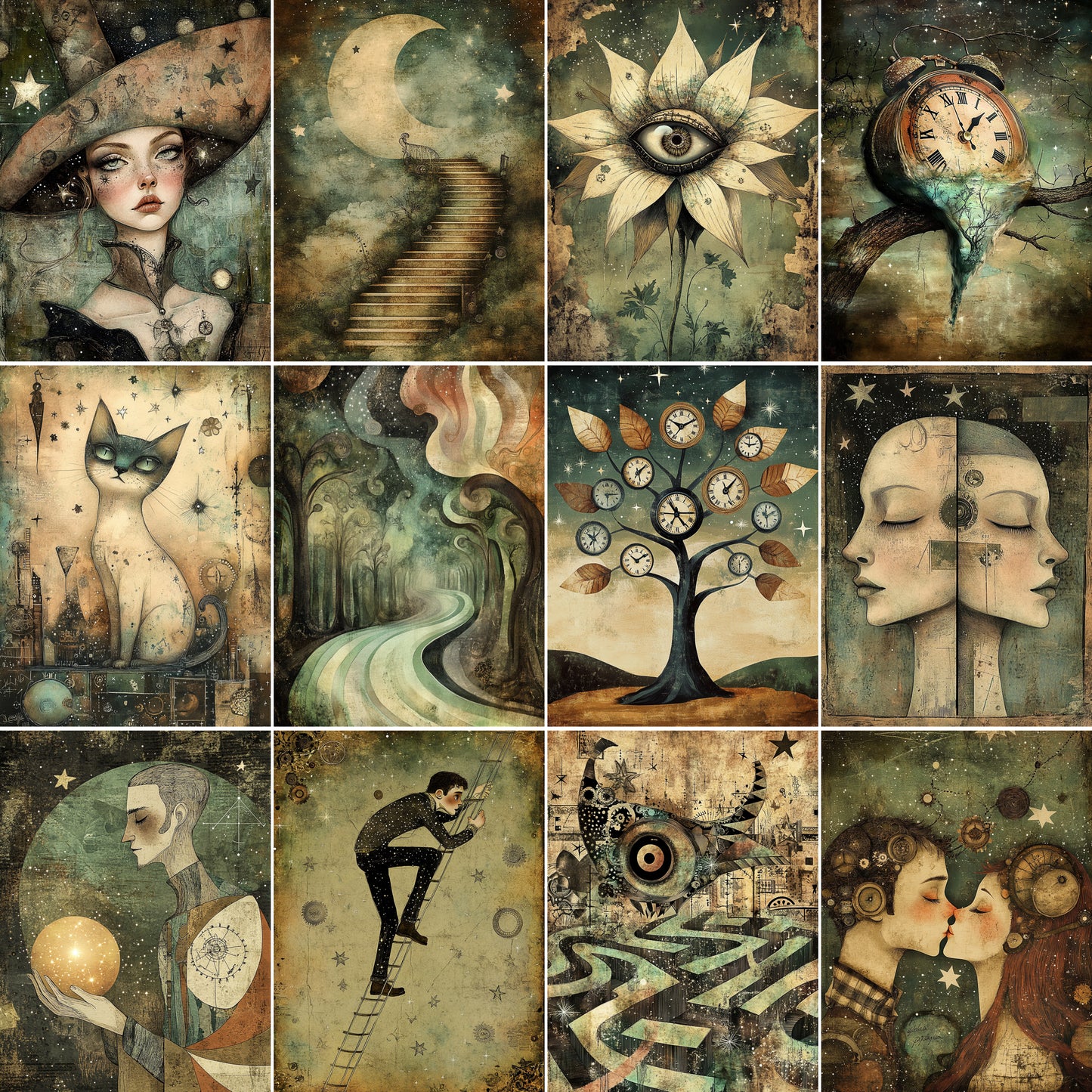 Midjourney Prompts for Surreal Starry Illustrations Pages