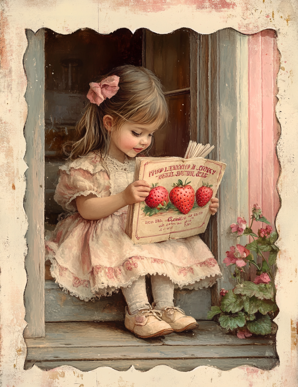 Midjourney V6 Prompts for The Strawberry Lovers Junk Journals