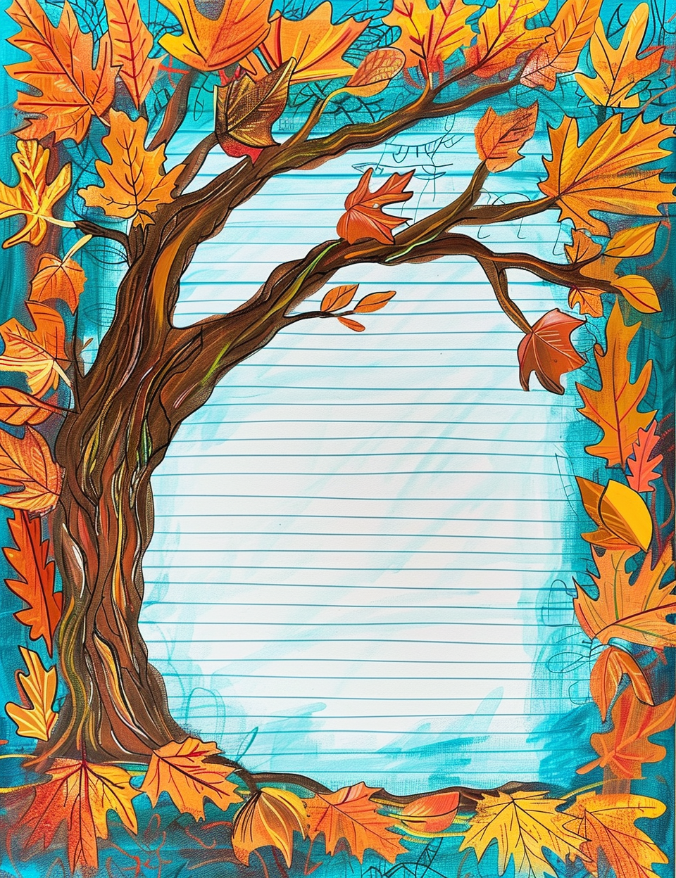 notebook pages Midjourney prompts