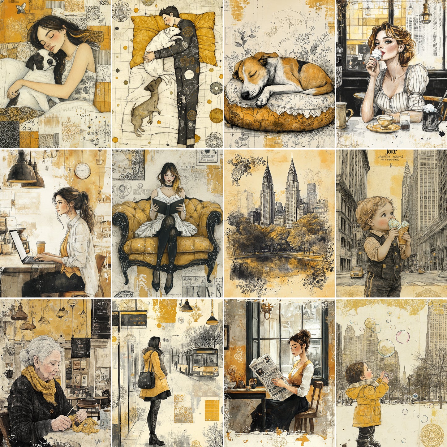 Midjourney Prompts for Urban People Scenes In The City Journals