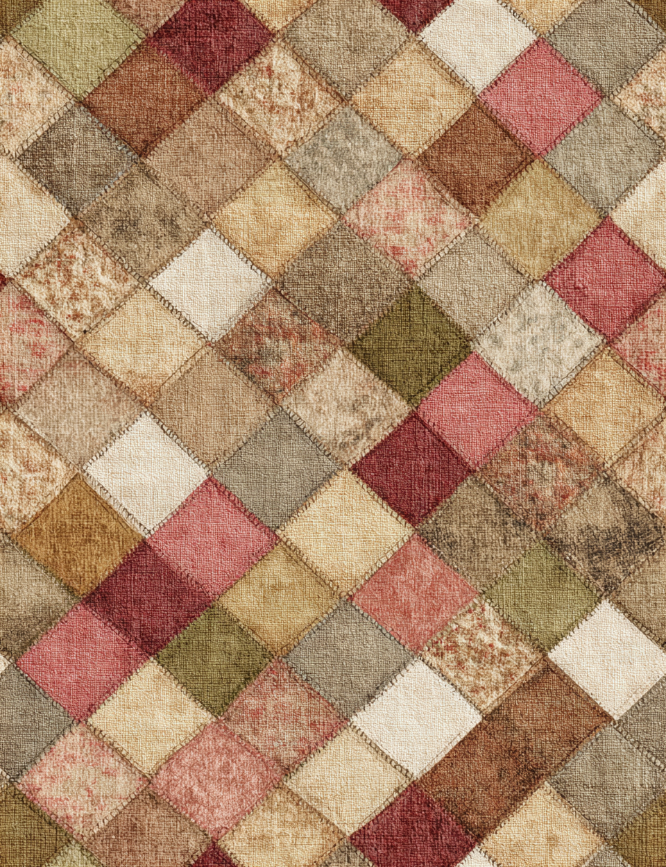 Midjourney V 7 Prompts for Vintage Rustic Taupe Seamless Pastel Patterns