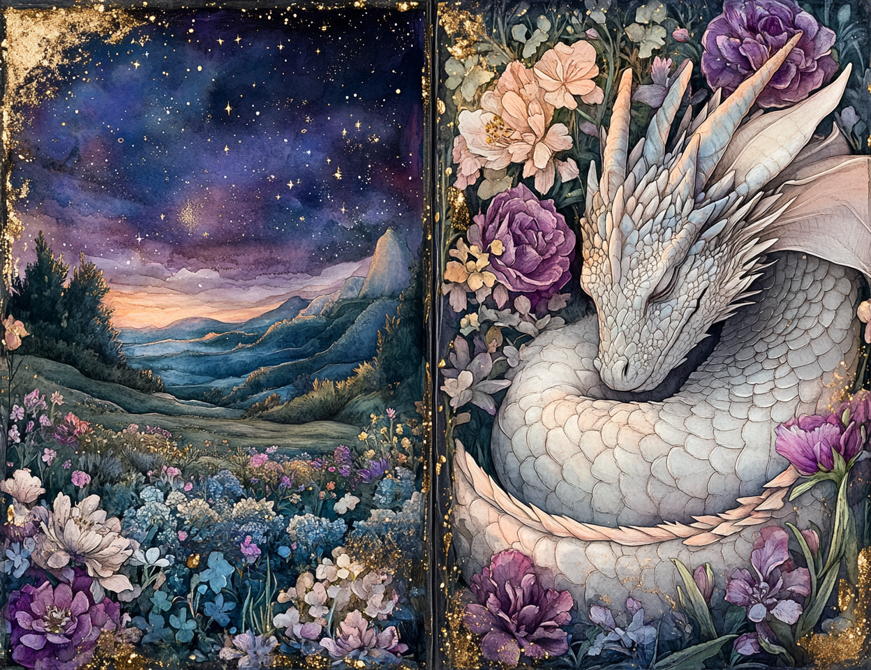 Midjourney Prompts for Whimsical Moonlit Garden Junk Journals